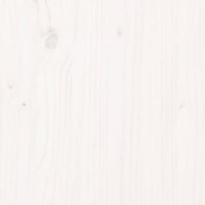 Plantenbak met schap 82,5x34,5x81 cm massief grenenhout wit - thumbnail