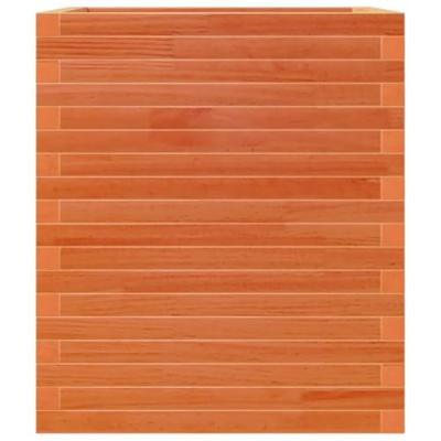 Plantenbak 60x60x68,5 cm massief grenenhout wasbruin