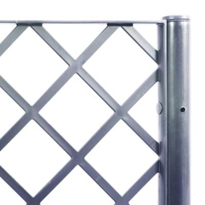 Plantenbak met latwerk 160x160x140 cm polypropeen grijs Plantenbak met latwerk 160x160x140 cm polypropeen grijs