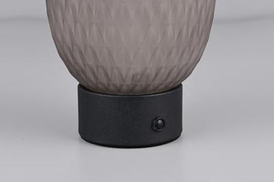 Trio TafellampFacette zwart met smoke glas - 564210154