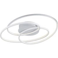 LED Plafondlamp - Trion Gilo - 38W - Warm Wit 3000K - Dimbaar - Rond - Mat Wit - Aluminium - thumbnail