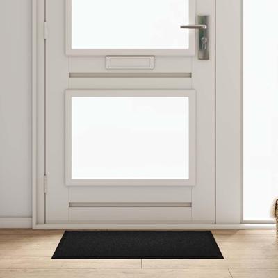Deurmat Zwart 60 x 80 cm Teddy Stof