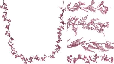 Blad guirlande 170cm 4ass kerstversiering Nampook - Nampook