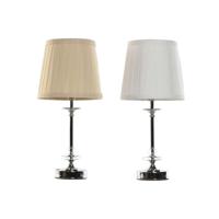 Bureaulamp Home ESPRIT Wit Beige Metaal 25 W 220 V 20 x 20 x 43 cm (2 Stuks) - thumbnail