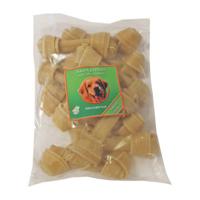 Buffelhuidbot Geknoopt voor honden (13 cm) 20 stuks - thumbnail