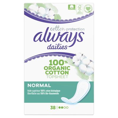 Always Dailies Cotton Protection Inlegkruisjes Normal Always Dailies Cotton Protection Inlegkruisjes Normal