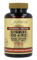 Artelle Vitamine D3 & K2 Softgels - thumbnail