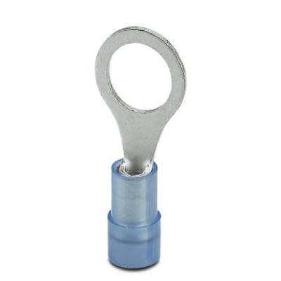 Phoenix Contact 3241210 Ringkabelschoen Dwarsdoorsnede (max.): 2.5 mm² Schachtdiameter: 8.4 mm Deels geïsoleerd Blauw 100 stuk(s)