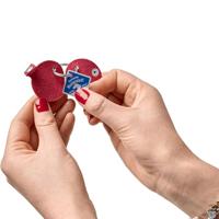 HUNTER Hondenpenning etui Aalborg, rood, Maat: S - thumbnail