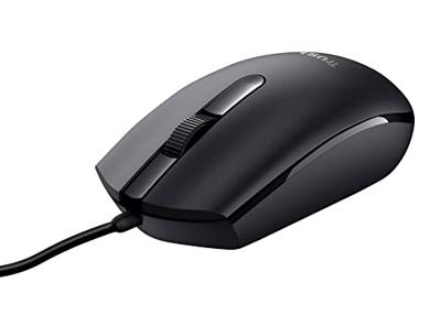 Trust Maus mit Kabel Muis USB Optisch 3 Toetsen 1200 dpi Muisknoppen Trust Maus mit Kabel Muis USB Optisch 3 Toetsen 1200 dpi Muisknoppen