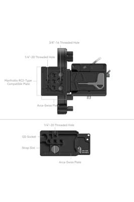 SmallRig 4305 Rotatable Horizontal-to-Vertical Mount Plate Kit for FUJIFILM GFX Series