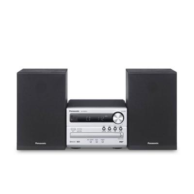 Panasonic SC-PM254EG-S Stereoset Bluetooth, CD, DAB+, FM, USB 2 x 10 W Zwart, Zilver - thumbnail