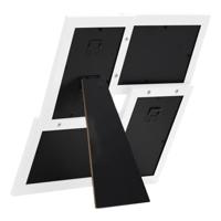 Fotolijst voor 4x(13x18 cm) foto MDF wit - thumbnail