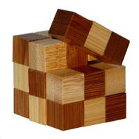 Eureka 3d bamboo breinpuzzel cubes ** - thumbnail