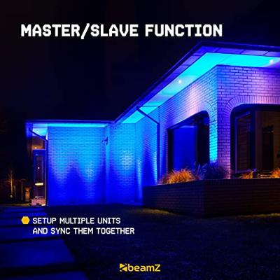 BeamZ 4x BBP94W verticale LED par op accu RGBWA+UV WDMX