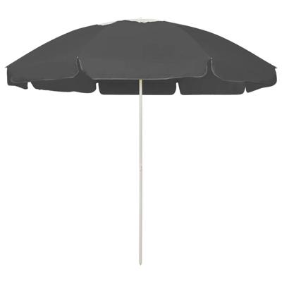 Strandparasol 240 cm antracietkleurig
