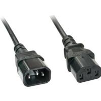 LINDY Stroom Verlengkabel Deluxe [1x Apparaatstekker, male C13 - 1x Apparaatstekker, female C14] 3.00 m Zwart - thumbnail