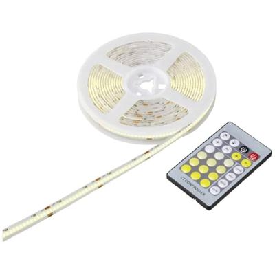 Sygonix SY-5773492 LED-strip complete set Met connector (male) 230 V 5 m Warmwit tot daglichtwit 1 stuk(s)