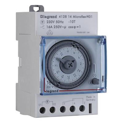 Legrand Legrand 412814 DIN-rail schakelklok Analoog 250 V Legrand Legrand 412814 DIN-rail schakelklok Analoog 250 V