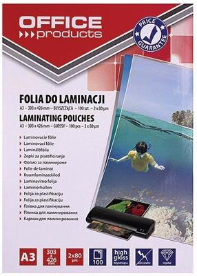 OFFICE products lamineerhoes ft A3, 160 micron (2 x 80 micron), pak van 100 stuks