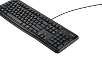 Logitech k120 business style usb keyboard [usb, 104-key, numpad, durable, black] - thumbnail