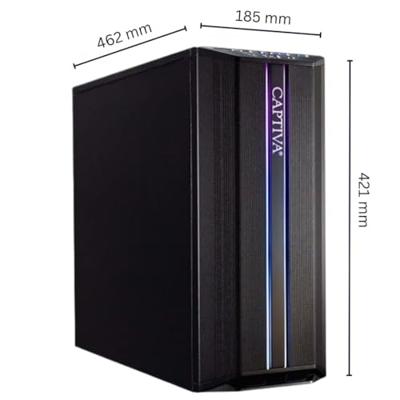 CAPTIVA Advanced Gaming I69-377 Intel® Core™ i5 i5-10400F 16 GB DDR4-SDRAM 500 GB SSD NVIDIA GeForce RTX 3060 Windows 11 Home Desktop PC Black