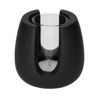 Jens Living Theelichthouder Tijn Zwart - thumbnail