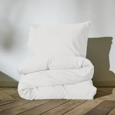 Auping Clear white Satin Dekbedovertrek