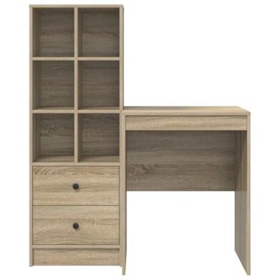 Bureau met lade 2 pcs Sonoma Eiken