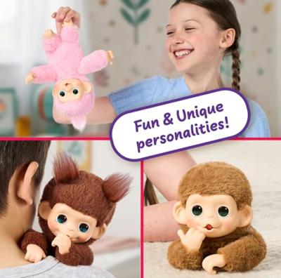 Pluche speelgoed - LITTLE LIVE PETS - Mijn mini-aapje - Roze - Geschikt voor kinderen vanaf 4 jaar