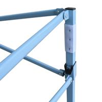VidaXL Partytent met 4 zijwanden inklapbaar 3x4 m staal blauw - thumbnail
