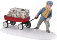 Lemax morning news kerstdorp figuur type 3 Caddington Village 2020 - thumbnail