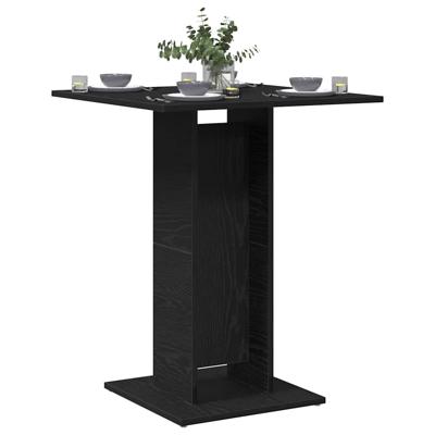 Bijzettafel 70x35x55 cm bewerkt hout gerookt eikenkleurig