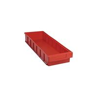 LA-KA-PE Stellingbak | L600xB186xH83mm | rood polypropyleen | 8 stuks - VKB 600/186 ROT VKB 600/186 ROT - thumbnail