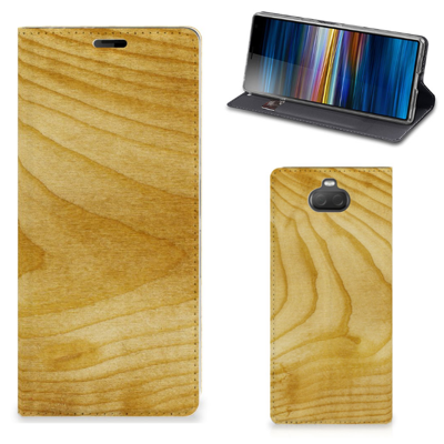 Sony Xperia 10 Plus Book | Wallet Case | Licht Hout Sony Xperia 10 Plus Book | Wallet Case | Licht Hout
