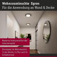 Paulmann 96785 Egron LED-plafondlamp LED 16 W Zwart (mat) - thumbnail