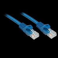 LINDY 48170 RJ45 Netwerkkabel, patchkabel CAT 6 U/UTP 0.30 m Blauw 1 stuk(s) - thumbnail
