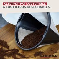 Fackelmann coffee&tea herbruikbaar koffiefilter no. 4 zilver/zwart - thumbnail