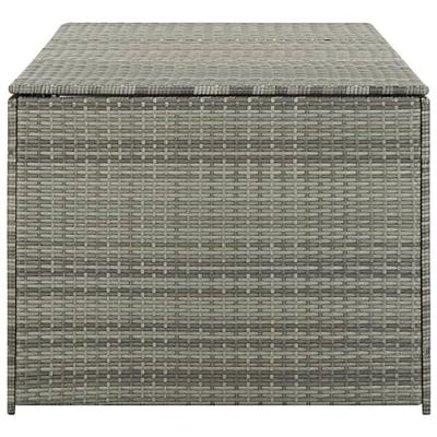 Tuinbox 180x90x70 cm poly rattan grijs