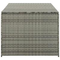 Tuinbox 180x90x75 cm poly rattan grijs - thumbnail