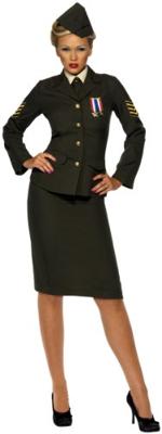 Wartime officier kostuum vrouw