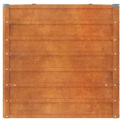 Plantenbak 400x80x77 cm cortenstaal grijs