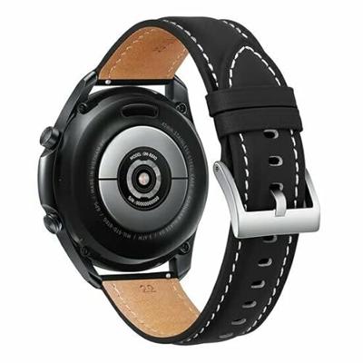 Garmin Venu / Sq / Sq2 / 2 plus - Premium Leather bandje - Zwart