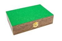 Goki houten speelkaartenbox met 5 dobbelstenen en 2 sets kaarten - thumbnail