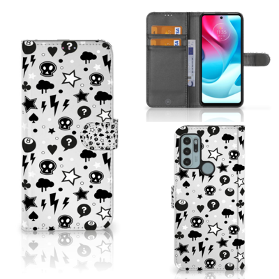 Telefoonhoesje met Naam Motorola Moto G60s Silver Punk