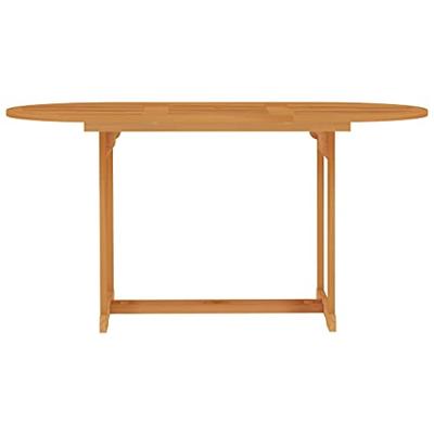 VidaXL Tuintafel 150x90x75 cm massief teakhout