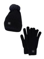 Heatkeeper Dames Winter Set - Muts + Handschoenen - Navy - thumbnail