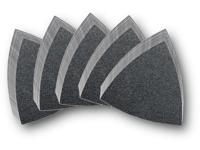 Fein 63717082033 Deltaschuurpapierset Met klittenband, Ongeperforeerd Korrelgrootte (num) 60, 80, 120, 180, 240 Hoekmaat 80 mm 50 stuk(s) - thumbnail