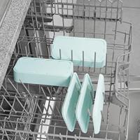 Xavax Bentobox 2 Stapelbare Lunchboxen 500 ml Per Vak Pastelblauw - thumbnail