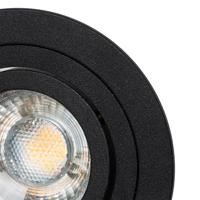 QAZQA Moderne inbouwspot zwart - Rondoo - thumbnail
